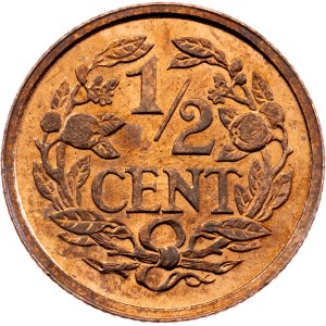 Netherlands, 1/2 Cent 1937, Utrecht