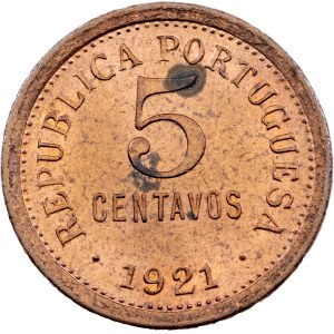 Portugal, 5 Centavos 1921, Lisbon