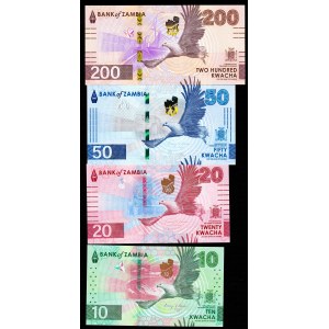 Zambia, 10, 20, 50, 200 kwacha, 2024–2026