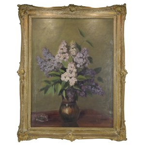 Kazimierz BORZYM (1884–1968), Lilacs in a Vase