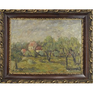 Artysta nieokreślony, XX w., Pejzaż, 1956