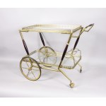 Bar cart on wheels