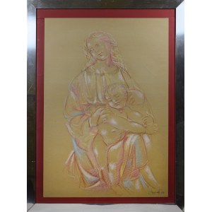 Artysta nieokreślony, XX w., Kobieta z dzieckiem