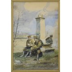 Juliusz HOLZMULLER (1876-1932), Scena z I wojny światowej