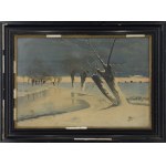 W. WASIJAN, 19th/20th century, Winter Landscape with Willows, 1906
