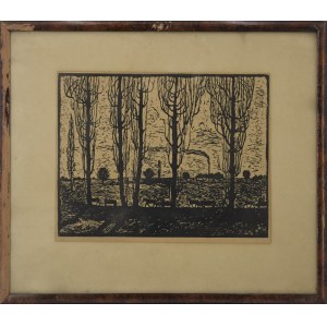 Maria SZYMAŃSKA (1928-2011), Paesaggio autunnale, 1956