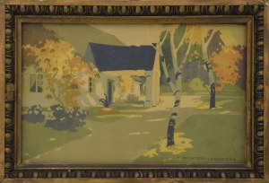 Bronisława RYCHTER-JANOWSKA (1868-1953), Dworek jesienią