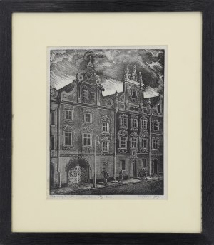 Paweł STELLER (1895-1974), Kamieniczki zabytkowe w Opolu, 1959