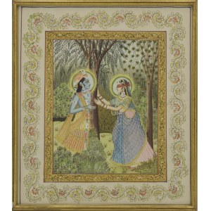 Radda e Krishna - set di 3 quadri