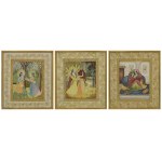 Radda e Krishna - set di 3 quadri