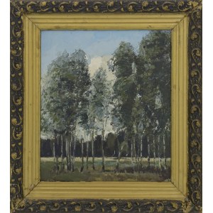 A. SŁADNIEW, 20th Century, Birches - Summer, 1988