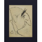 Julian ŻEBROWSKI (1915-2002), Prof. Zbigniew Drzewiecki - karykatura, 1965