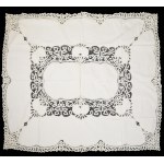 Cream-colored tablecloth