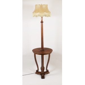 Floor lamp with a small table