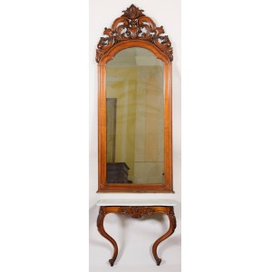 Mirror with a console