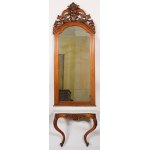 Mirror with a console