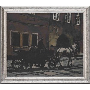 Antoni Fałat, Untitled (Horse-Drawn Cart)