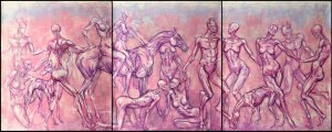 Wojciech Pelc, Bachanalia (tryptyk), 2019