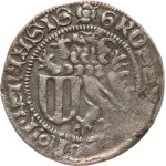 Saxony (Meissen), Frederick II the Benevolent, Frederick IV, and Sigismund, 1428–1436. — Shield groschen, like Rad.‑XVIII/5??, 2.58 g, incomplete.