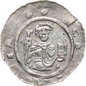 Soběslav I (principe di Boemia) 1125-1140. - denario, Ca-573, 0,84 g, parzialmente non coniato, coniato.