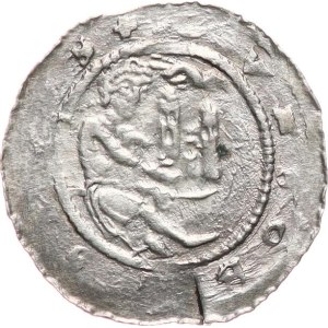 Soběslav I (principe di Boemia) 1125-1140. - denario, Ca-573, 0,84 g, parzialmente non coniato, coniato.