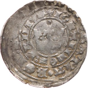 Giovanni di Lussemburgo 1310-1346. - Gros di Praga, 3,59 g, Sm‑14, come Cha‑46, non coniato, eccentrico.