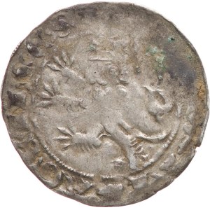 Giovanni di Lussemburgo 1310-1346. - Gros di Praga, 3,59 g, Sm‑14, come Cha‑46, non coniato, eccentrico.