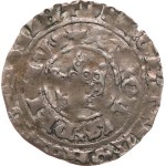 Charles IV, 1346–1378. — Prague groschen, 2.88 g, cataloged as Cha-91 or Cha-92, slightly chipped.