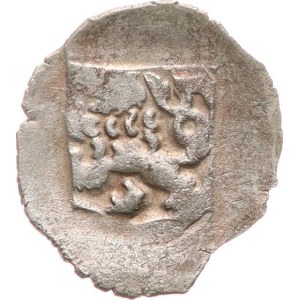 Vacavo IV, 1378-1419. - moneta con quattro conii raffiguranti un leone, molto simile alla Cast.‑37, 0,43 g
