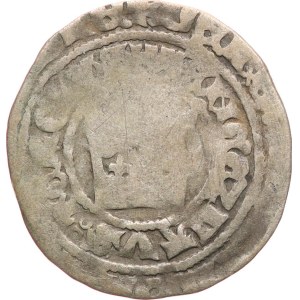 Václav IV, 1378-1419. - Gros di Praga, 2,85 g, non identificato, forse tagliato?, cartoncino di supporto