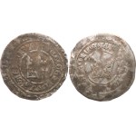 Wenceslas IV, 1378–1419. — Two unspecified Prague groschen, incomplete copies