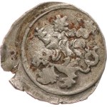 Ladislav Pohrobek 1453–1457. — Round coin without four marks, featuring a lion, 0.59 g, similar to Rad.‑20, multiple strikes