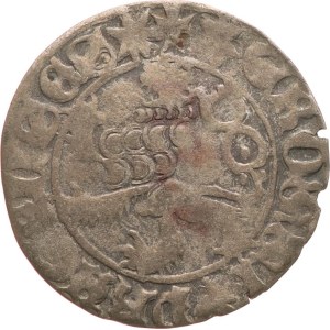 Vladislav II Jagellone 1471-1516. - gros di Praga, 2,24 g, come Cha‑533, leggermente imperfetto, cartoncino di supporto crepato