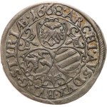 Leopold I, 1657–1705. — 3 kreutzer, 1668, minted in Graz, KM‑-1115