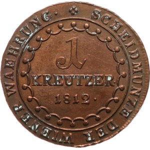 Francesco II (I) 1792-1835. - 1 krejcar 1812 B, tracce di pulizia