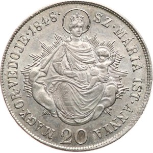 Coniazioni rivoluzionarie 1848-1849. - 20 krejcar 1848 KB, copia ungherese