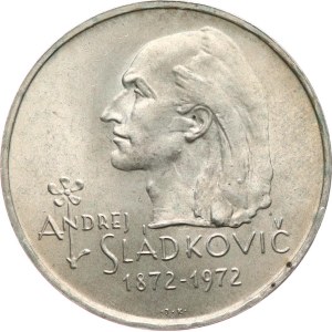 20 Kčs 1972 (100. výr. úmrtí básníka Andreja Sládkoviča), patina, nepatrné skvrnky