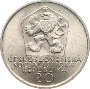 20 Kčs 1972 (100. výr. úmrtí básníka Andreja Sládkoviča), patina, nepatrné skvrnky