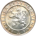 100 Kčs, 1955, var. a (10th anniversary of the liberation of Czechoslovakia), rainbow patina, no hairline scratches