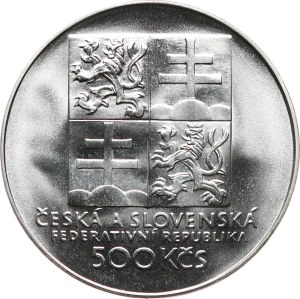 500 Kčs 1993 ( 100. výr. založení prvního tenisového klubu na území dnešní ČSFR), kapsle