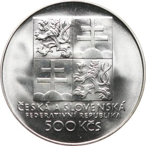 500 Kčs 1993 ( 100. výr. založení prvního tenisového klubu na území dnešní ČSFR), kapsle