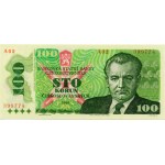 100 Kčs, 1989, Series A02, B-106, imperforated