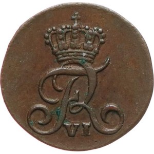 Danimarca, Federico VI, 1808-1839. - 1 skilling (danese) 1812 MF, KM‑671, bella patina