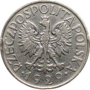 Polonia, Repubblica 1918-1939. - 1 złoty 1929, Y-14.