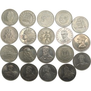 Polonia, Repubblica Popolare 1947-1989. - 20 z ł otych dal 1974 al 1983 (8 pezzi) + 50 z ł otych dal 1979 al 1983 (11 pezzi), per un totale di 19 pezzi, tutti diversi tra loro