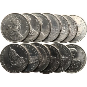 Polonia, Repubblica Popolare 1947-1989. - 20 zloty 1979 MW (Anno Internazionale dell’Infanzia, Y‑99), 20 zloty 1980 MW (Olimpiadi, Y‑108), 20 zloty 1980 MW (Dar Pomorza, Y‑112), 50 zloty 1979 MW (Mieszko, Y‑100), 50 zloty 1980 MW (Bolesław I Chrobry, Y‑11