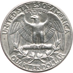 USA. - (Washington) ¼ di dollaro 1945, Ag 900/1000, KM‑164