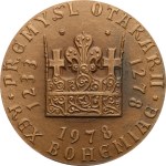 Kovanič, V. A. – 1978. - 700th anniversary of the death of Přemysl Otakar II - equestrian seal, the monarch on horseback in armor facing left / crown, date 1233-1278-1978. - bronze, 60 mm
