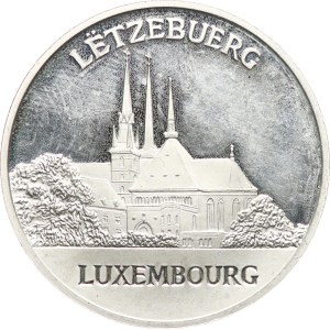 Germania. - Passaggio all'unione monetaria. - L’Europa su un toro / La cattedrale, in alto la scritta «LËTZEBUERG», in basso «LUXEMBOURG». - Argento 925, punzone, 38 mm, 18,12 g