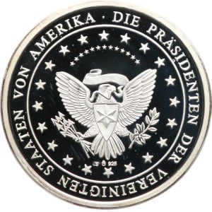 Germania. - Gerald Ford 1974-1977 (38° presidente degli Stati Uniti). - busto frontale / sigillo presidenziale. - Argento   925, punzone, 35   mm, 14,74   g, capsula